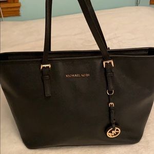 Michael Kors gently used black tote bag